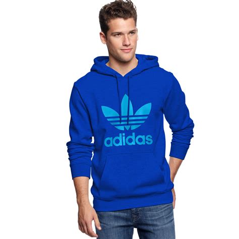 adidas originals long hoodie blue